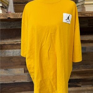 Jordan Yellow Tee with White Jumpman Patch